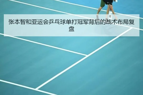 张本智和亚运会乒乓球单打冠军背后的战术布局复盘